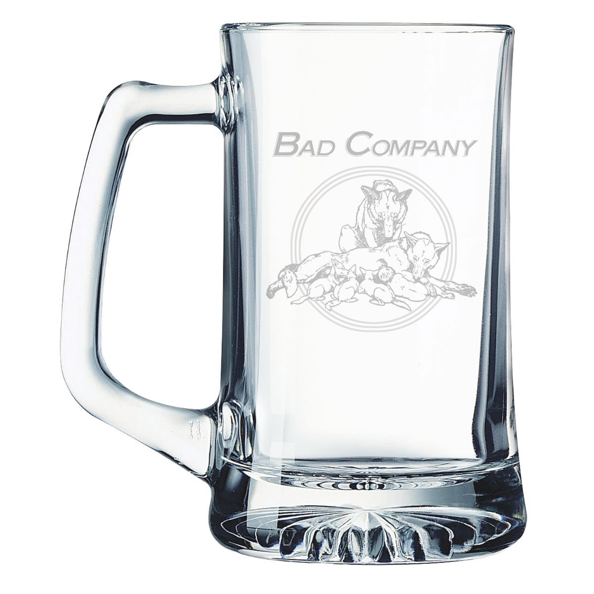 Wolves Laser Etched Beer Stein