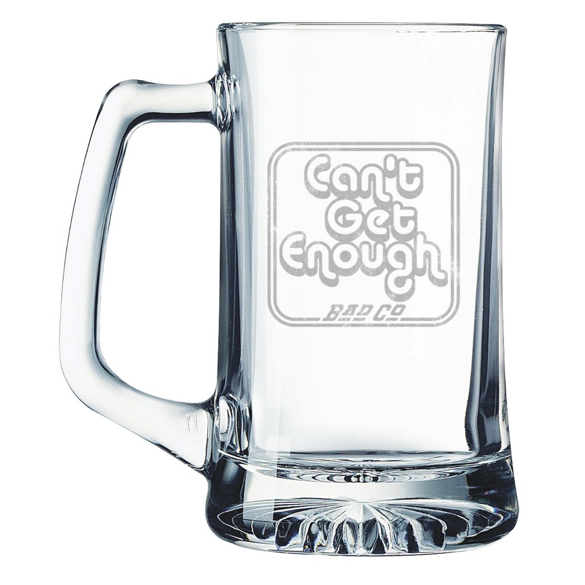 Can't Get Enough Laser Etched Beer Stein