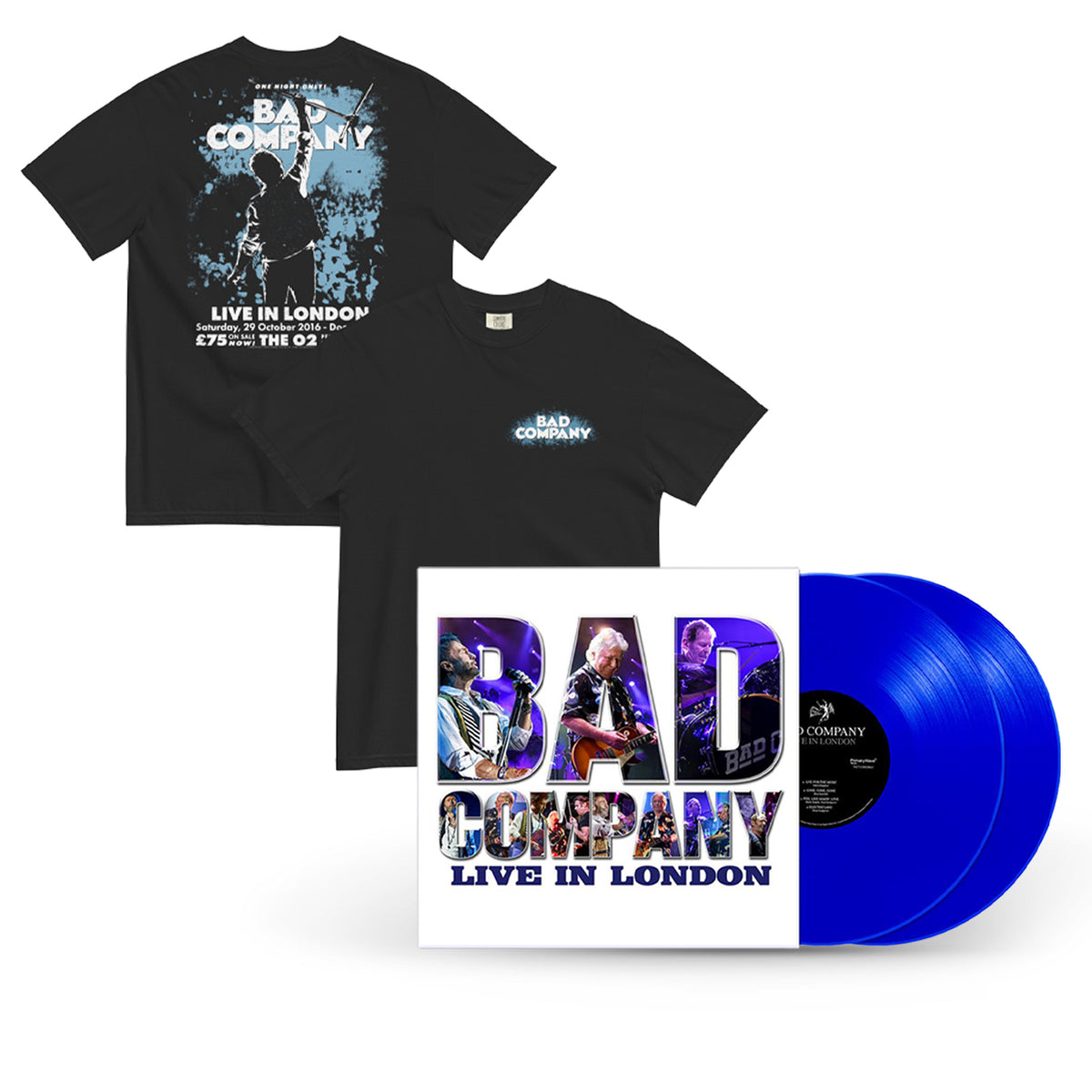 Bad Company Live in London 2LP + Black T-Shirt