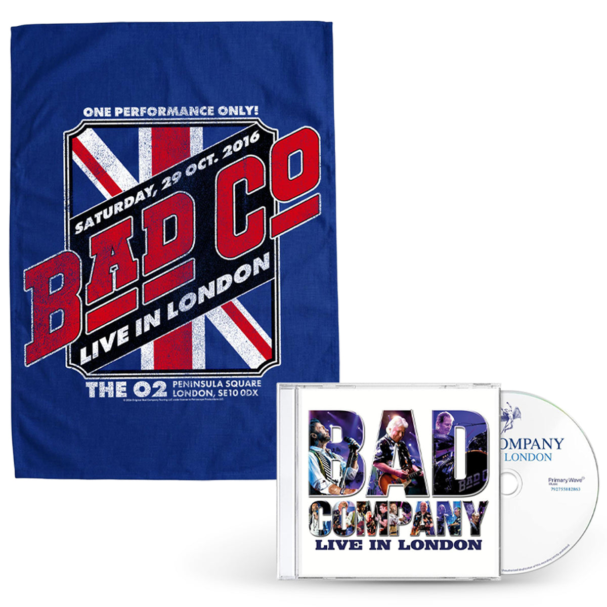 Bad Company Live in London CD + Tea Towel