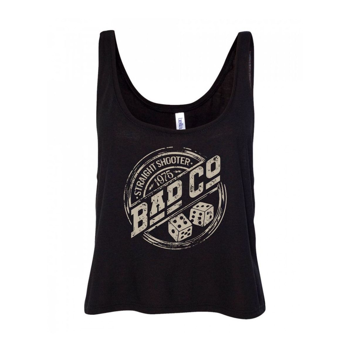 Straight Shooter 1975 Sleeveless Crop Top