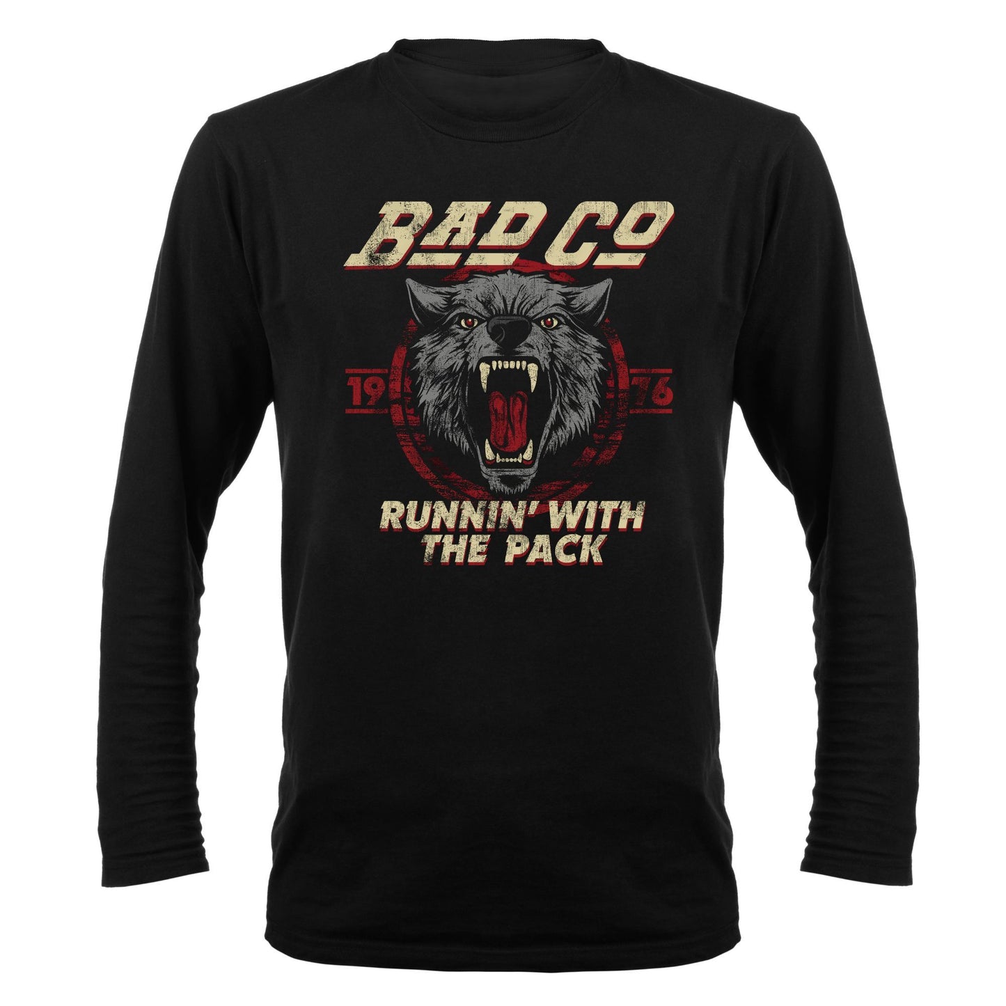 Runnin' With The Pack Wolf '76 Long Sleeve T-Shirt