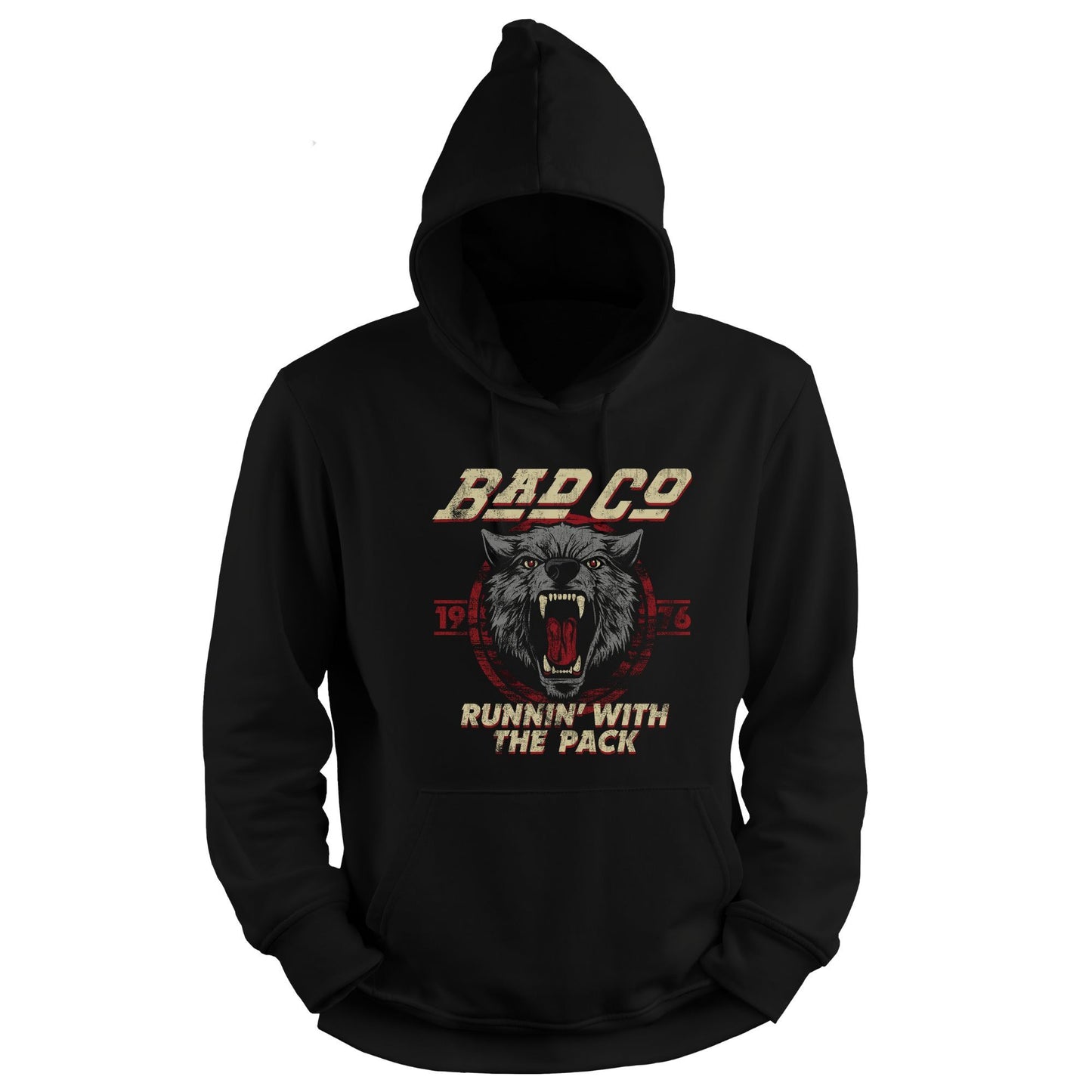 Runnin' With The Pack Wolf '76 Pullover Hoodie