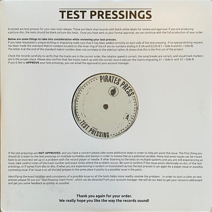 Can't Get Enough: A Tribute To Bad Company Signed Test Pressing