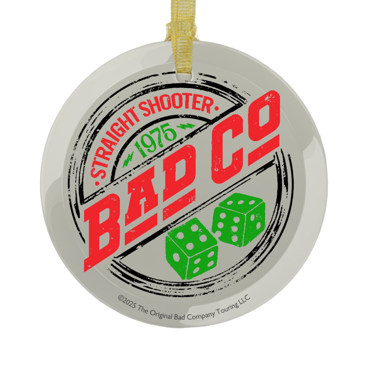 Straight Shooter '75 Glass Ornament