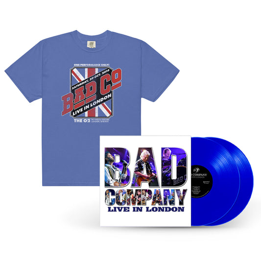 Bad Company Live in London 2LP + Blue T-Shirt